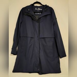 Sam Edelman Water Repellent Rain Jacket Navy Blue Size L (READ)
